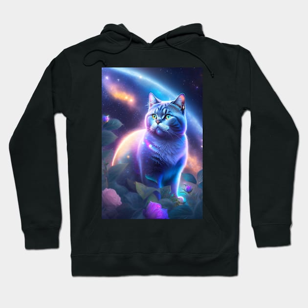 Astronomical British Shorthair Hoodie by Enchanted Reverie